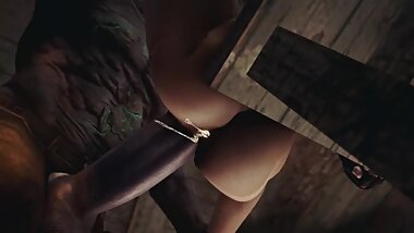 jill valentine fucked by a huge monster