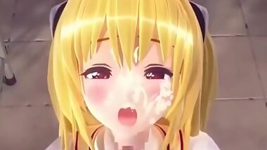 3D Hentai Teacher Fucks Schoolgirl!