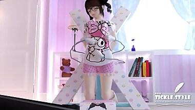 www.Tickle.Style - 3D Girl Waist & Navel Tickle