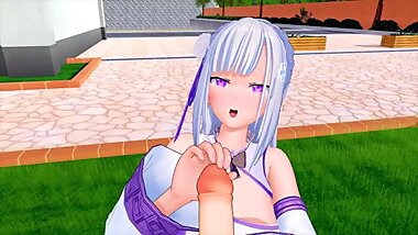 Re:Zero Emilia 3D HENTAI