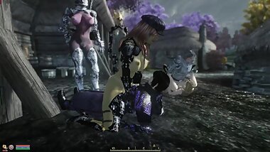 TES4 Oblivion My Own 3D Hentai Build Gameplay Foursome Traveling to Bravil