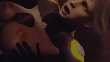 Animelois Giant beasts titty fuck hot 3D blonde girls while they moan.mp4