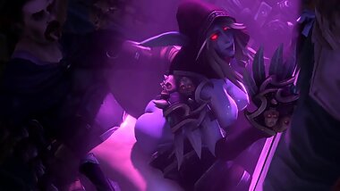 Nathanos So Hard Fuck Sylvanas Queen of the Banshee World of Warcraft Loop 3D Animation