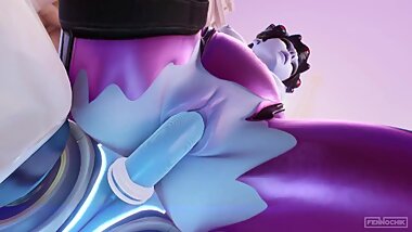 Echo Fucks Widowmaker Overwatch (Blender Animation W/Sound)