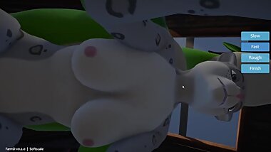 furry anthro on feral 3d animation sex dragon animal fantasy stable