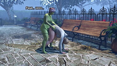 3D Shemale Zombie fucks a Guy - 3D Tranny Futanari Animation