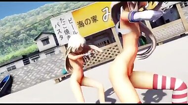 [MMD] R-18 Delirio danado chica movil Kankore