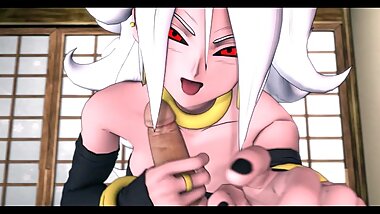 Evil Majin does Hot Hard Handjob 3d Anim Sound