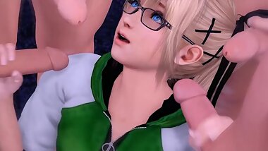 Best 3D Hentai Anime DOA Mary Rose had bad trip in Jail