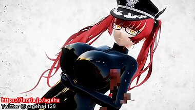 3d hentai busty girl armpit footjob ?????????