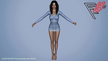 Emily 18 Year Old 3D Teen Female Galleries At www.Fantasy18s.com