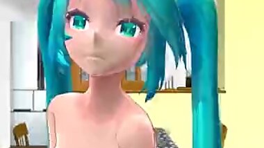 MMD Miku Dances for the Boy