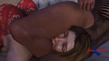 3D headscissors wrestling