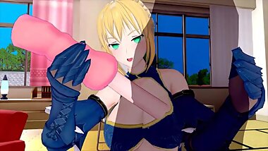 FATE GRAND ORDER ALTRIA PENDRAGON SABER 3D HENTAI