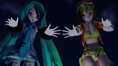 [3D MMD Giantess] **Loud Audio!** Giantess Miku & Gumi's Matryoshka Dance HQ by aq