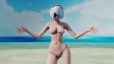 YorHa Number 2 Unit B Hip Swing MMD HD