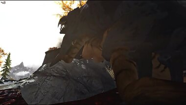 Hellhound and Khajiit