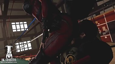 Harley Quinn Ass Twerks on Snakes Face! [IKstudios]