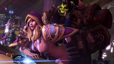 Jaina wanted Peace, but Thrall needs Hard Sex World of Warcraft Looped version 3d Anim Sound