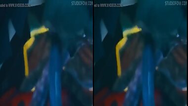 animation of harley quinn 2d to 3d sbs adapted