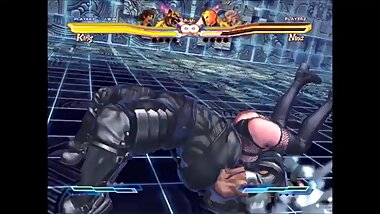 (???) ~ SFxT Nina/Alisa KO'ed by King's Kinniku Buster.