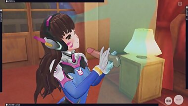 [CM3D2] Overwatch Hentai - D.va fucked hard in the pussy