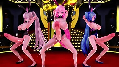 mmd futanari dance