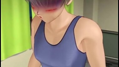 3D animated shoving cucumber and deep fucking