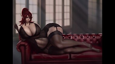 3D Animation - Hot Lysanna D Grimoire - Part 1