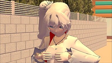 MMD giantess boobs crush