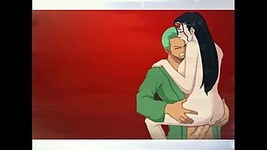 One piece hentia zoro x robin licking nico robin ass pussy fucking robin pu