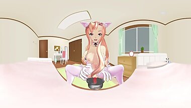 asuna gives a show