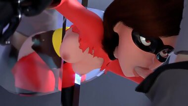 The Incredibles Helen Parr Stucked (Animation W/Sound)
