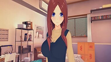 (3D Hentai)(Quintessential Quintuplets) Sex with Miku Nakano