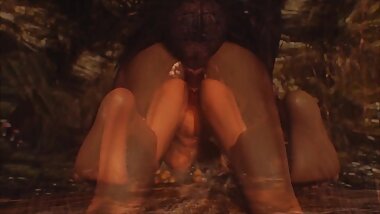 White bitch is sucking huge black dick enjoy a monster