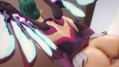 Overwatch Sex Sugar Plum Fairy Mercy Hardcore Fucked Big Cock