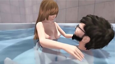 Hot Tub With Beautiful Lady