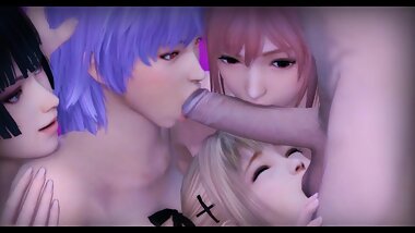 Dead or Alive, Party 3d Animation Compilation [10 min + Full HD]