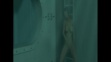 Couple have sex under water-solo woman masturbates in deep water