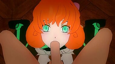 Penny Polendina sucks a big cock