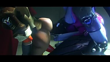 Devious Surprise 3 widowmaker x tracer fucked behind