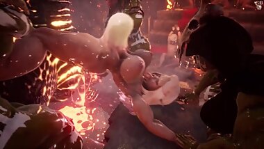 3D Animation - Hot Sleepy B Women - Part 1