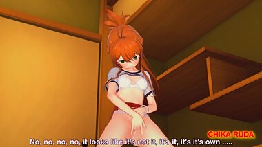 (3D Hentai) Chika Ruda - Red haired girl masturbates (Koikatu//????!)