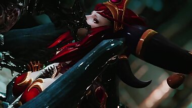 skyrim red Dragon Queen Alexstrasza worm sex