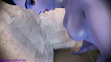 Widow's 'Go-Propper' Anal Masturbation - Shower