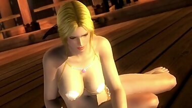 Dead or alive 5 Helena Douglas in tight micro bikini doggy 3D animation !