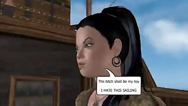 Girl prisoner gives blowjob