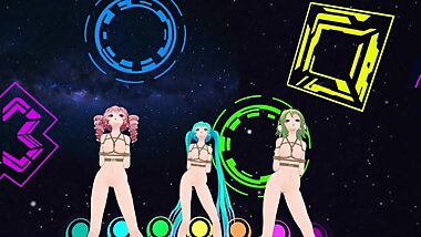3D MMD - Dream Fighter - Bondage Dance