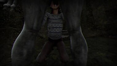 SFM 3D animation Nancy Wheeler from Stranger Things blowjob