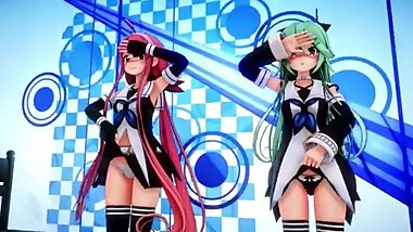 MMD Kawakaze Yamakaze Time Stop Gentleman's Hand